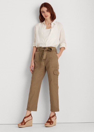 Women's Ralph Lauren Cotton Twill Cargo Pants | 386971VTF